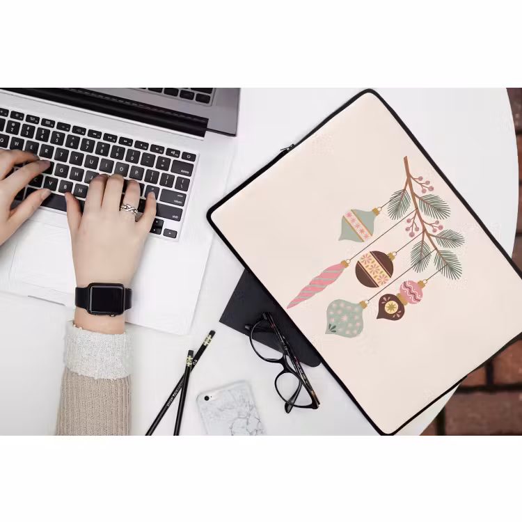 Laptophoes - Kerst - Ornamenten - Tak — 3