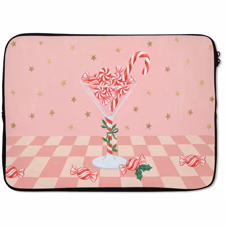 Laptophoes - Snoep - Glas - Roze — 1