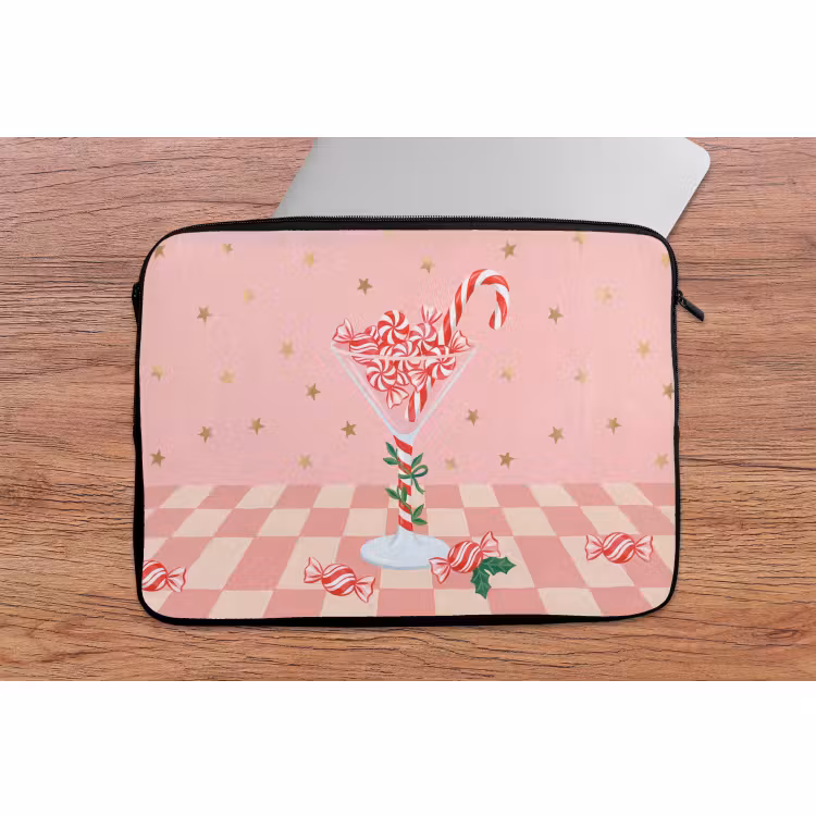 Laptophoes - Snoep - Glas - Roze — 2