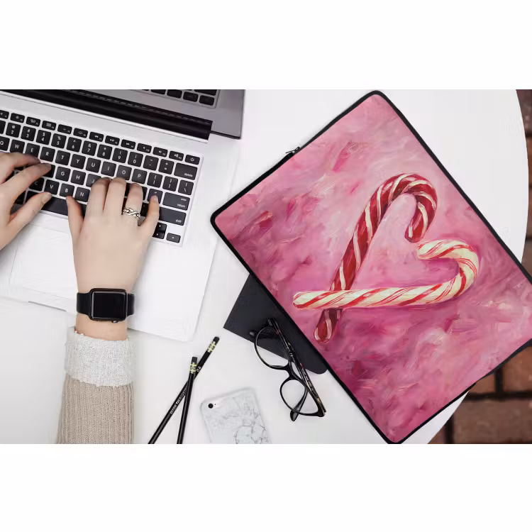 Laptophoes - Snoep - Hart - Roze — 3
