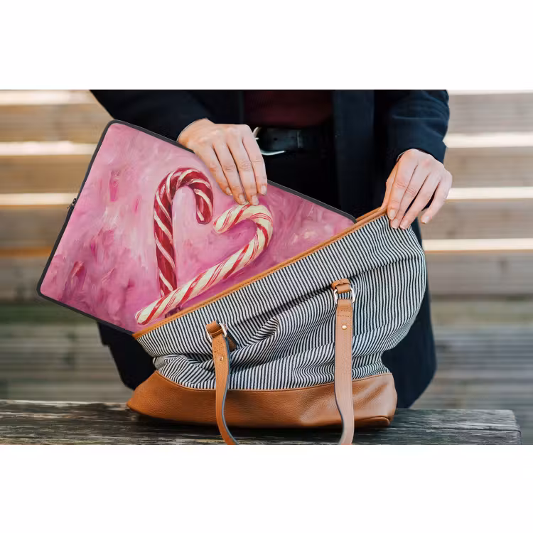 Laptophoes - Snoep - Hart - Roze — 4