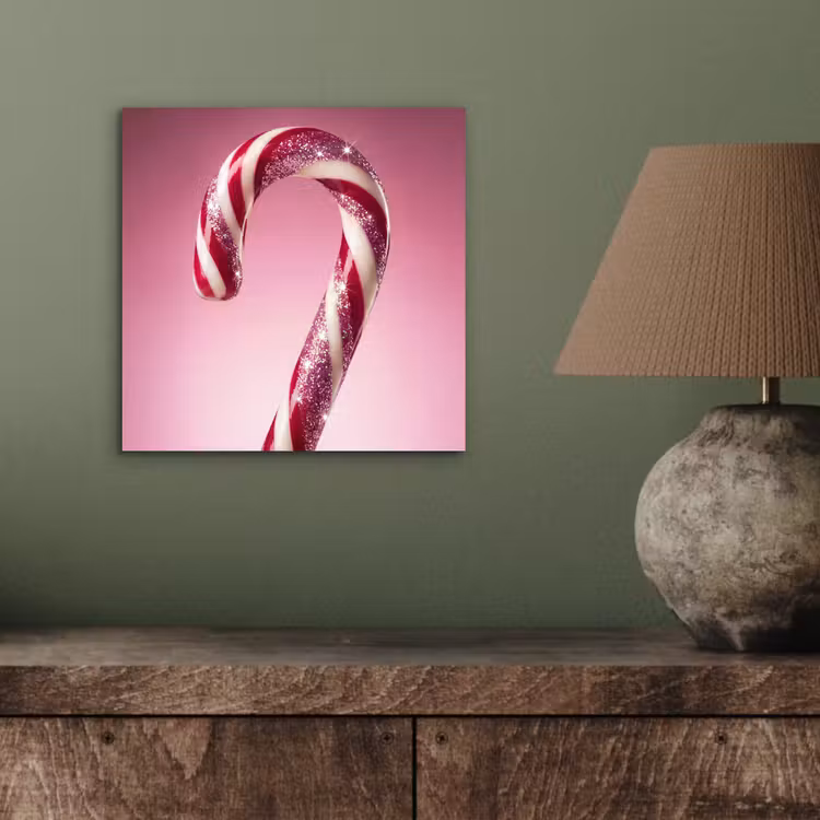 Aluminium schilderij - Zuurstok - Glinsterend - Roze — 3