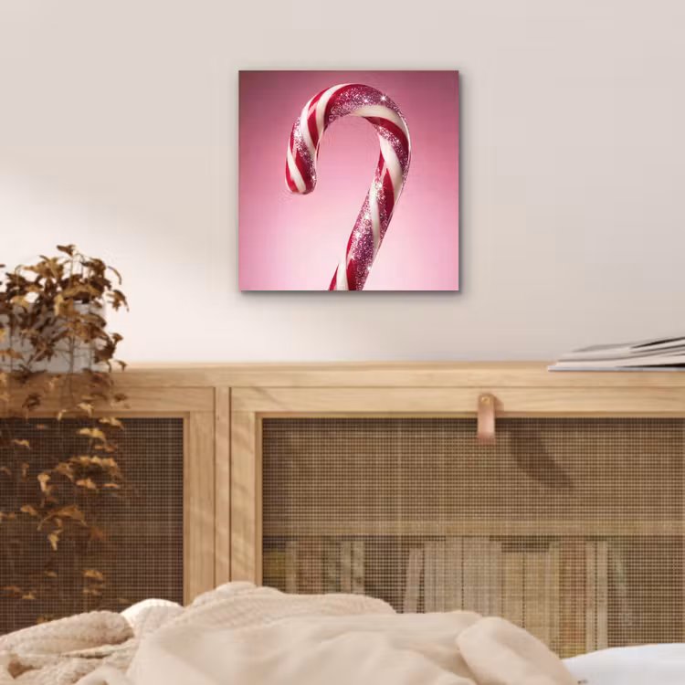 Aluminium schilderij - Zuurstok - Glinsterend - Roze — 4