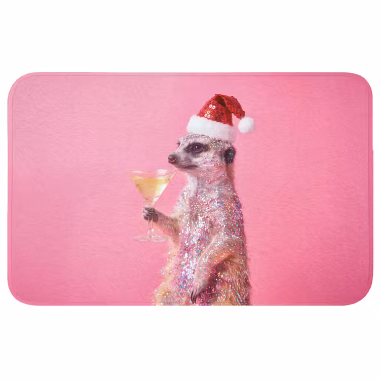 Badmat - Dieren - Glitter - Feest — 1
