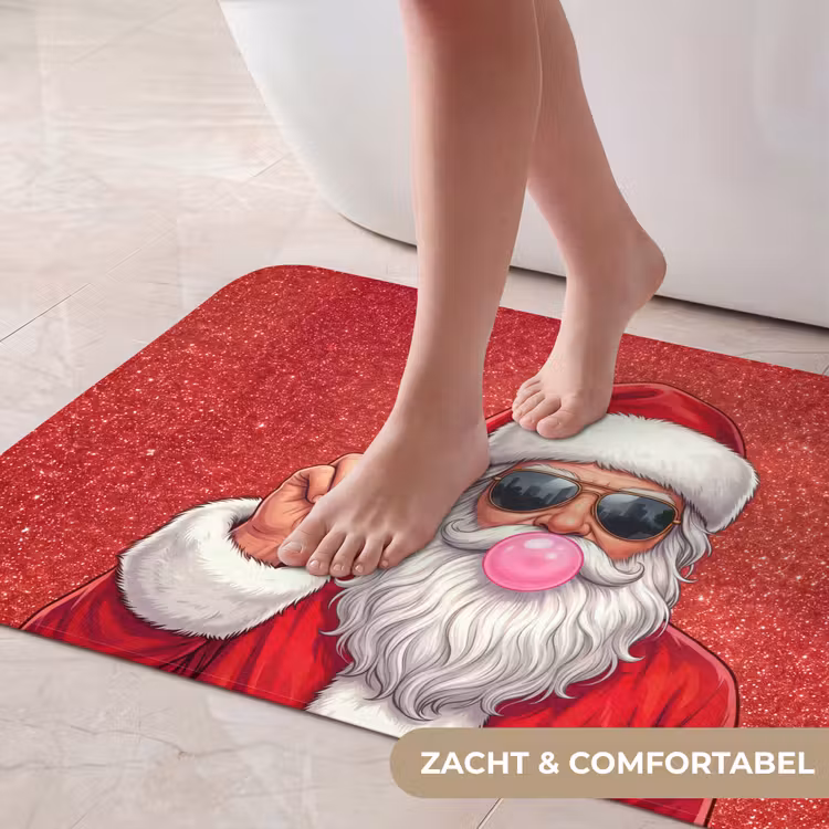 Badmat - Kerstman - Zonnebril - Kerst — 5