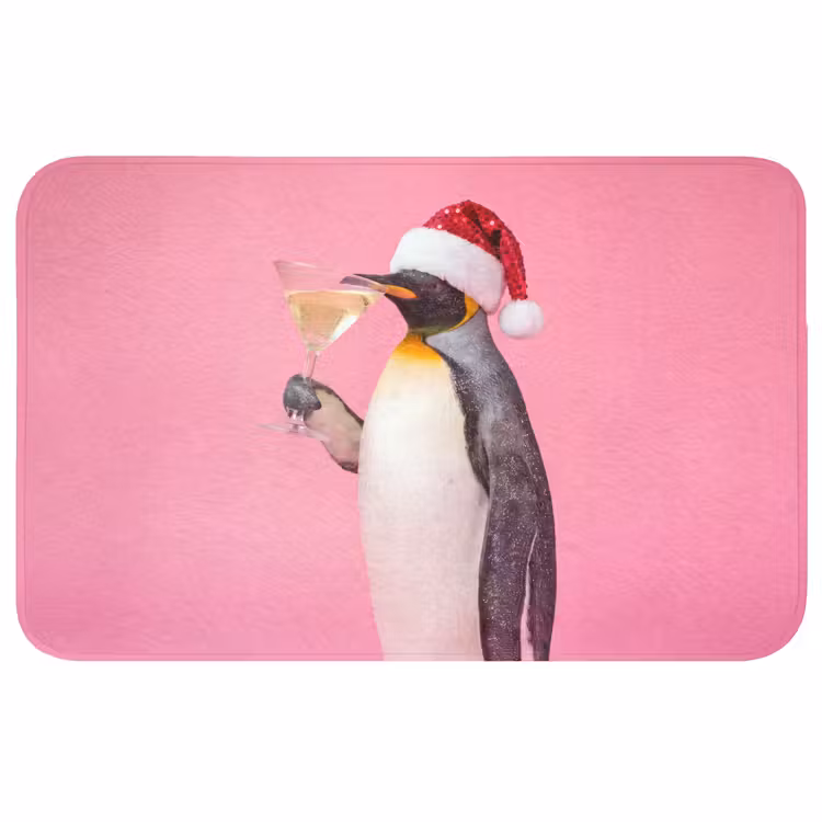 Badmat - Pinguïn - Kerst - Feest — 1