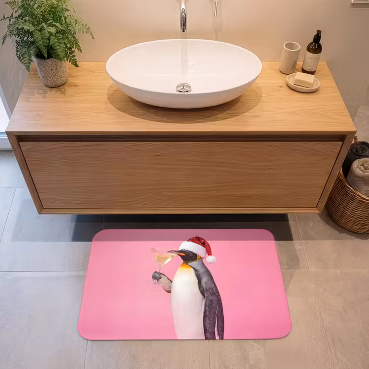 Badmat - Pinguïn - Kerst - Feest — 2