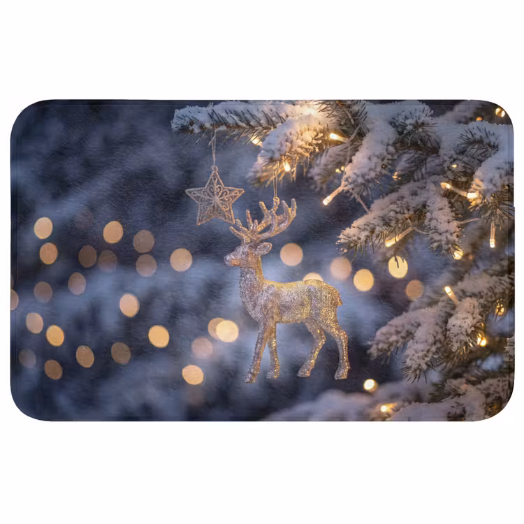Badmat - Rendier - Kerst - Sneeuw — 1