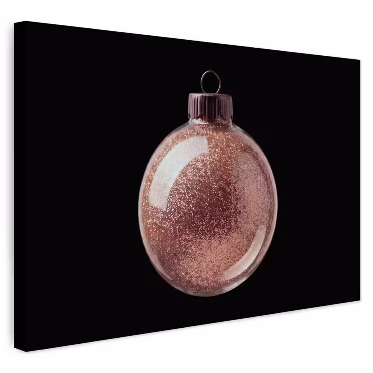 Buiten canvas - Kerstbal - Roségoud - Kerst — 1