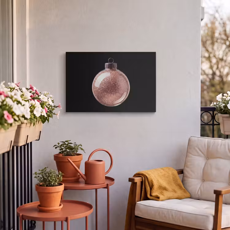 Buiten canvas - Kerstbal - Roségoud - Kerst — 3