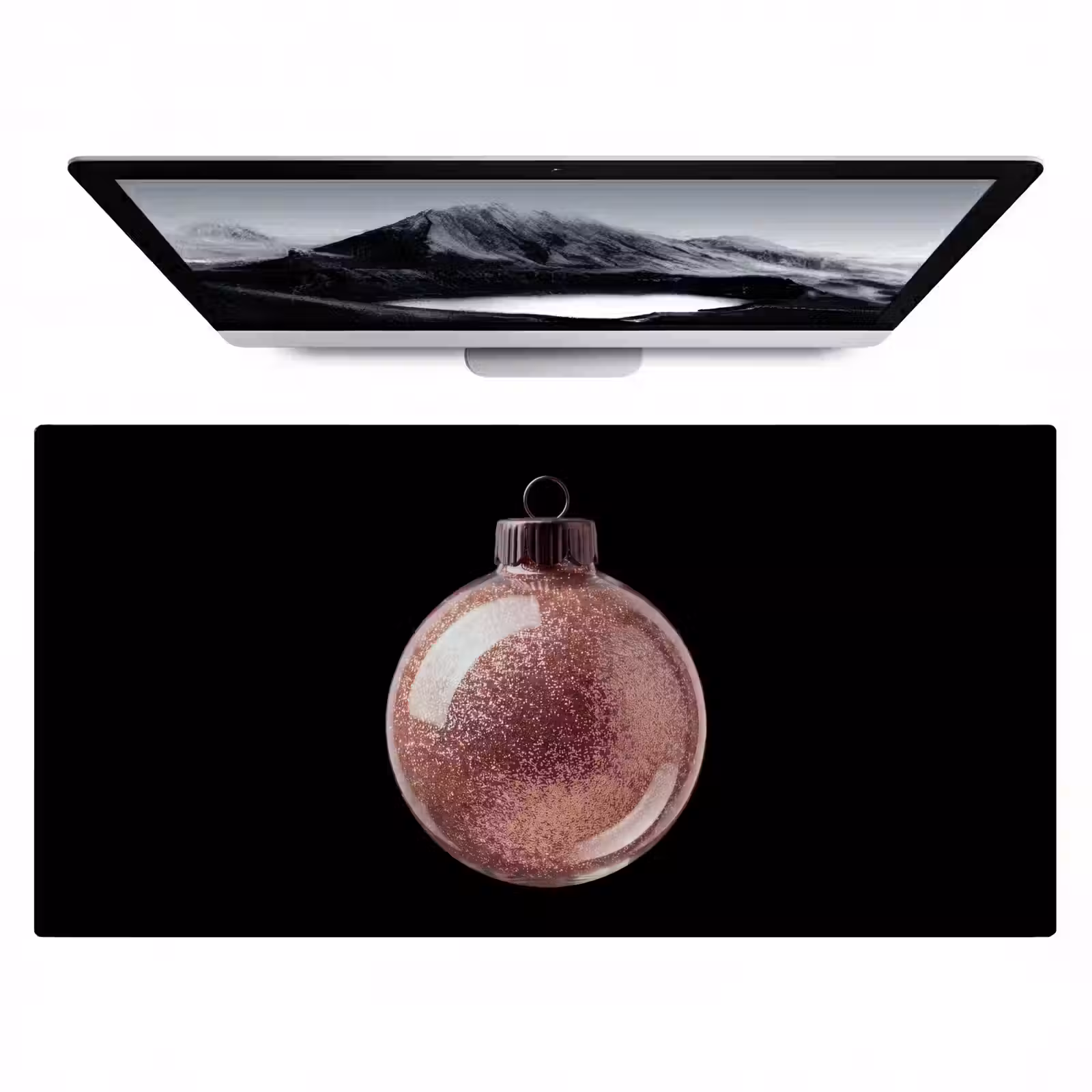 Bureau onderlegger - Kerstbal - Roségoud - Kerst — 1