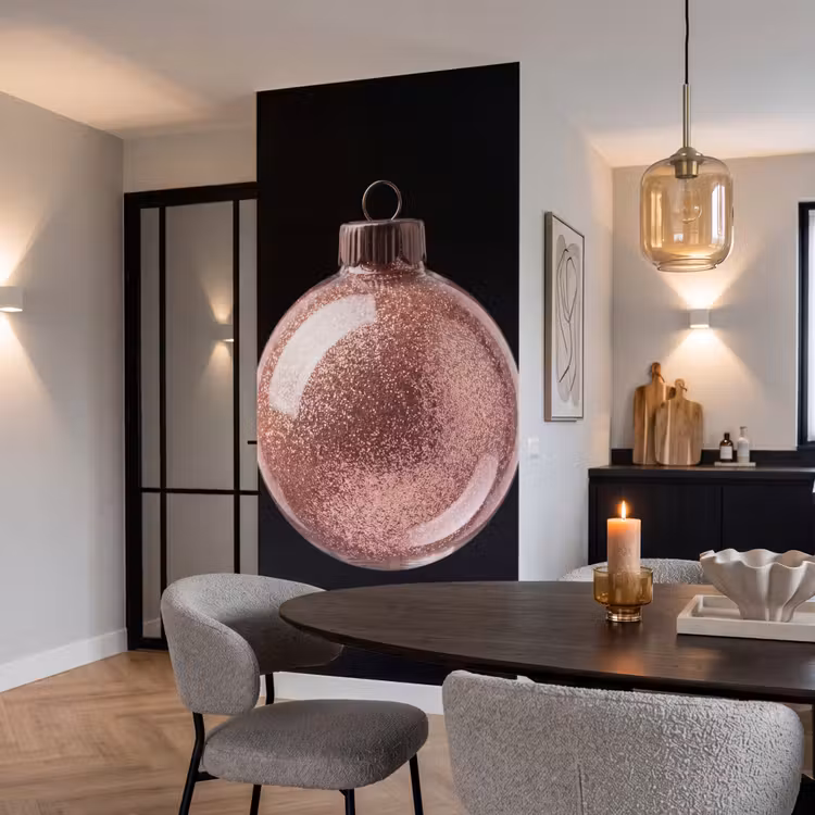 Behang - Kerstbal - Roségoud - Kerst — 5