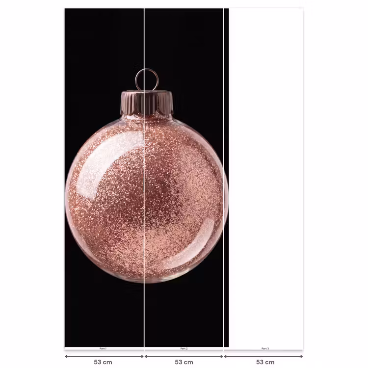 Behang - Kerstbal - Roségoud - Kerst — 6