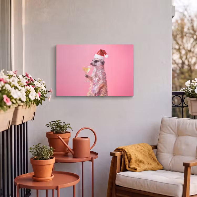 Buiten canvas - Dieren - Glitter - Feest — 3