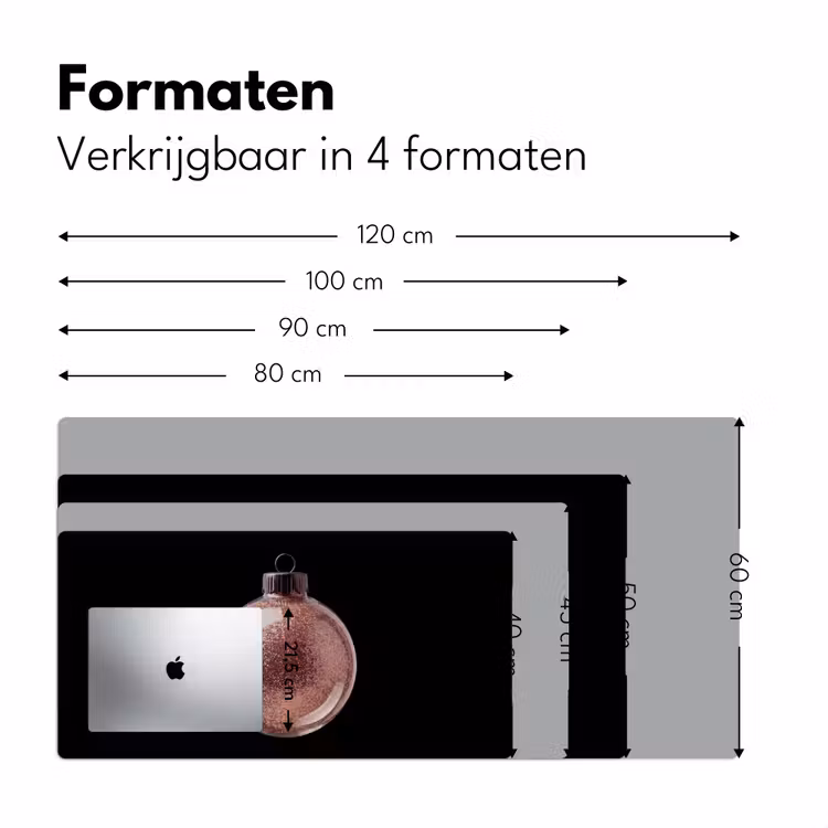 Bureau onderlegger - Kerstbal - Roségoud - Kerst — 8