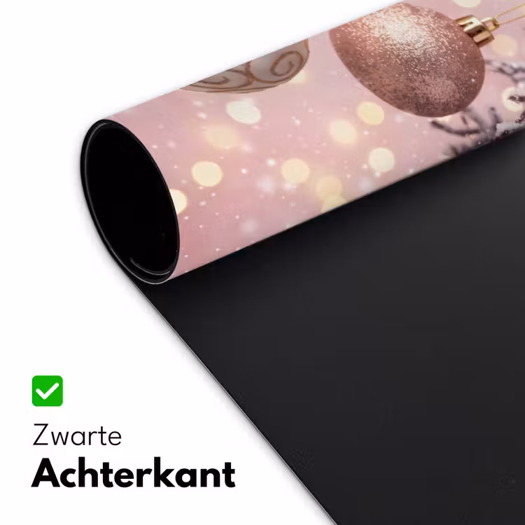 Bureau onderlegger - Kerstbal - Roze - Winter — 5