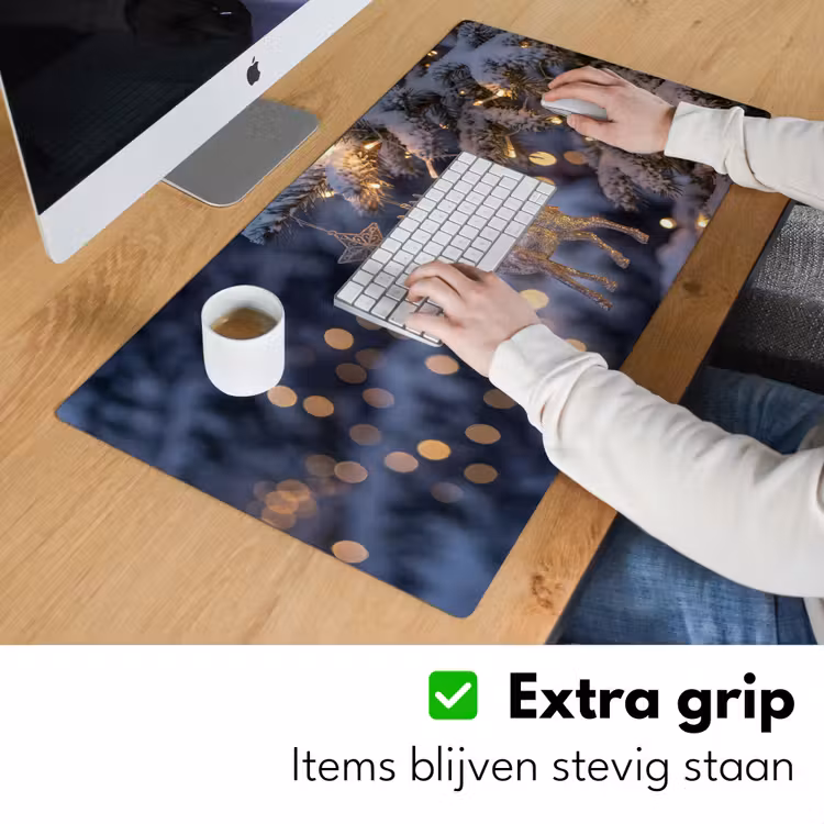 Bureau onderlegger - Rendier - Kerst - Sneeuw — 6