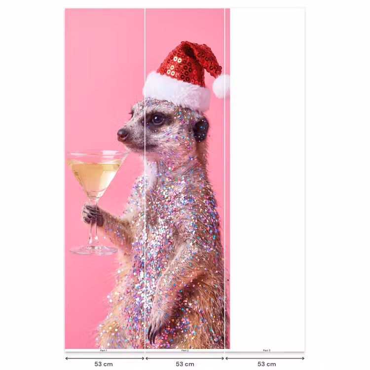 Behang - Dieren - Glitter - Feest β 6