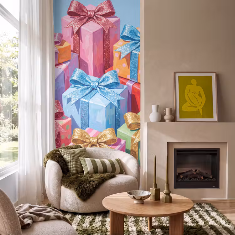 Behang - Geschenken - Feest - Kleurrijk β 1