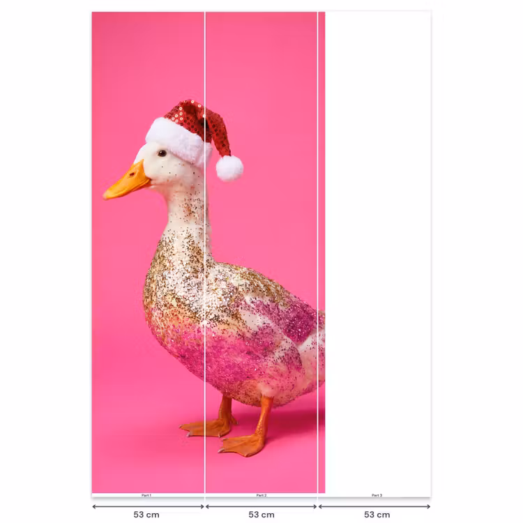 Behang - Vogel - Kerst - Roze — 6