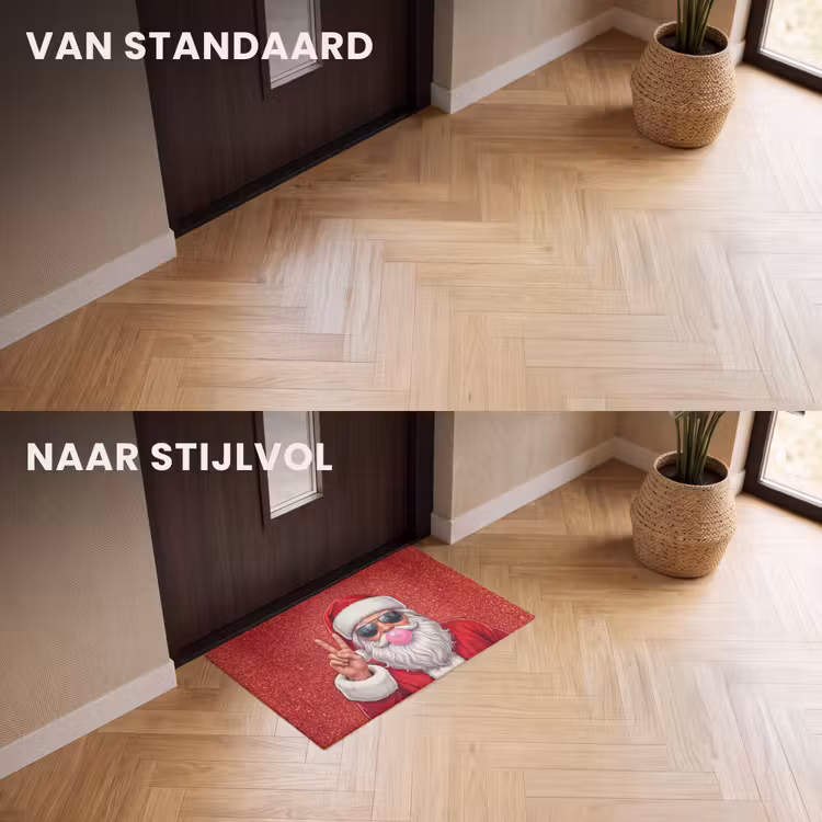 Deurmat - Kerstman - Zonnebril - Kerst — 3