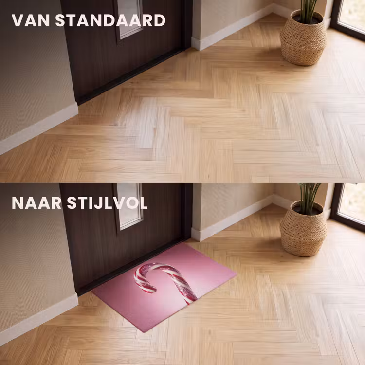 Deurmat - Zuurstok - Glinsterend - Roze — 3