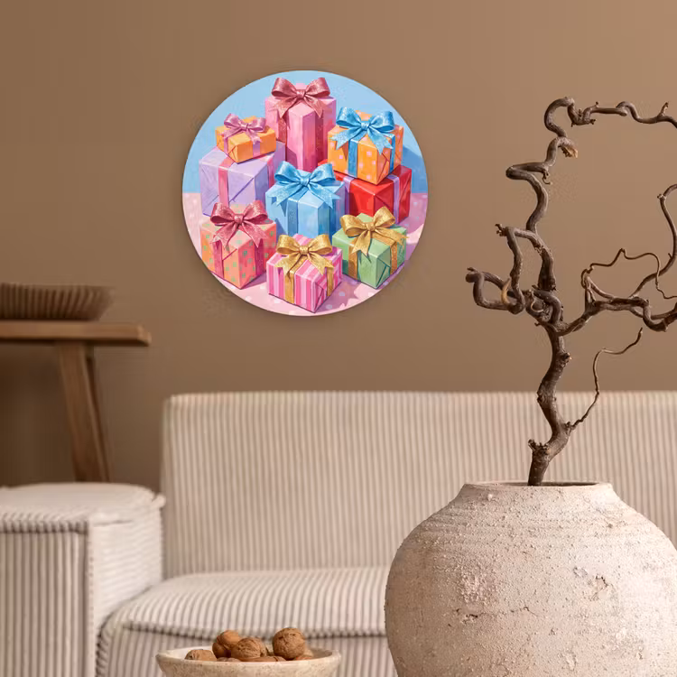 Wandcirkel - Glas - Geschenken - Feest - Kleurrijk — 2