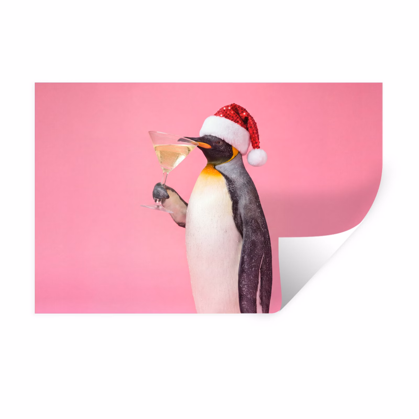 Muursticker - Pinguïn - Kerst - Feest — 1