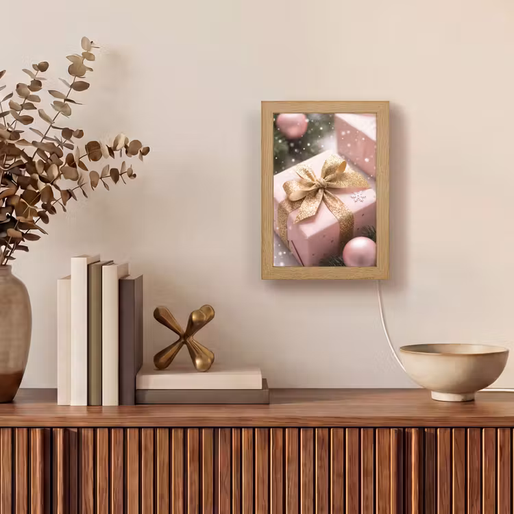Gepersonaliseerde Lightbox - Cadeau - Kerst - Roze — 4