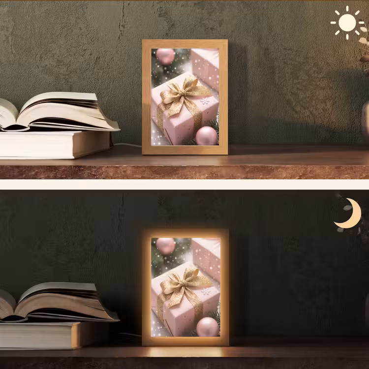 Gepersonaliseerde Lightbox - Cadeau - Kerst - Roze — 5