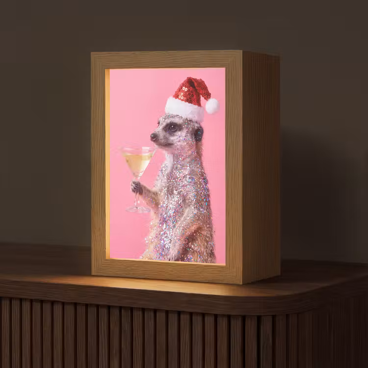 Gepersonaliseerde Lightbox - Dieren - Glitter - Feest — 1