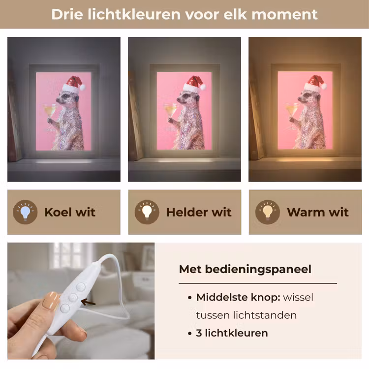 Gepersonaliseerde Lightbox - Dieren - Glitter - Feest — 6