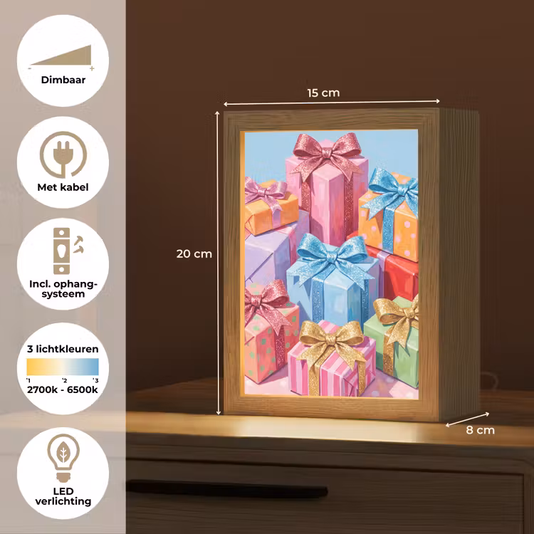 Gepersonaliseerde Lightbox - Geschenken - Feest - Kleurrijk — 7