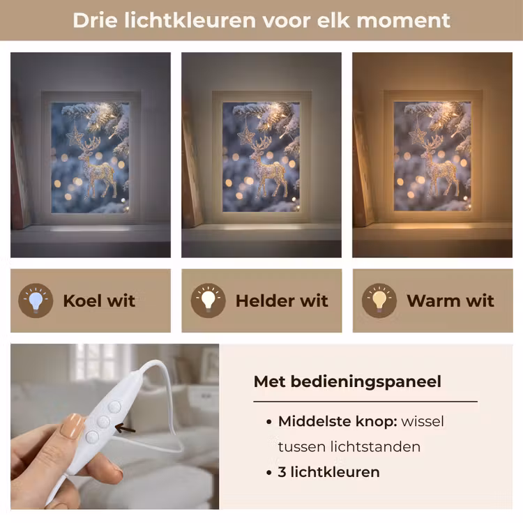 Gepersonaliseerde Lightbox - Rendier - Kerst - Sneeuw — 6