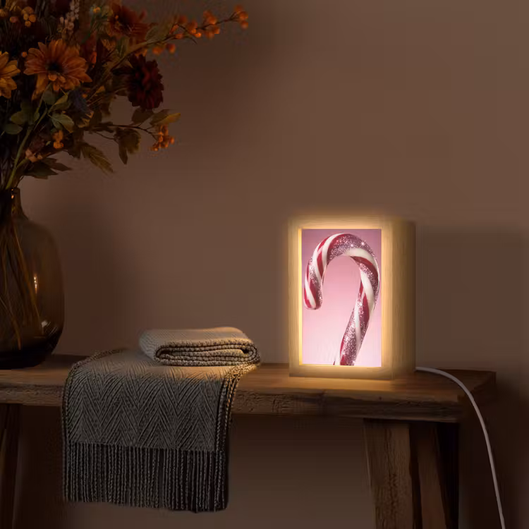 Gepersonaliseerde Lightbox - Zuurstok - Glinsterend - Roze — 3