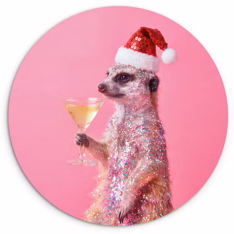 Muurcirkel - Dieren - Glitter - Feest — 1