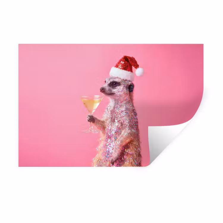 Muursticker - Dieren - Glitter - Feest — 1