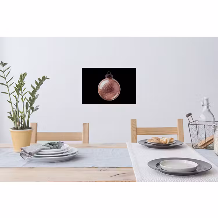 Muursticker - Kerstbal - Roségoud - Kerst — 3