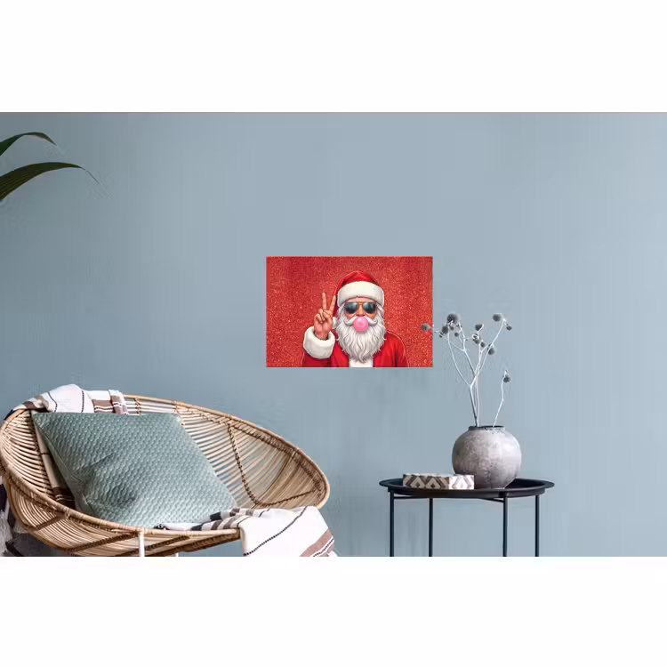 Muursticker - Kerstman - Zonnebril - Kerst — 4
