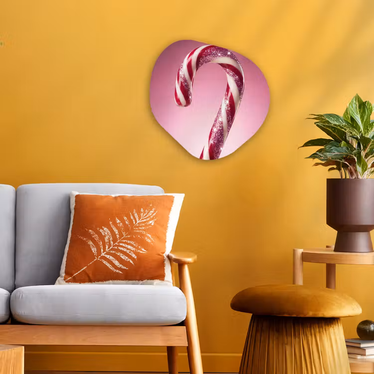 Organisch schilderij - Forex - Zuurstok - Glinsterend - Roze — 3