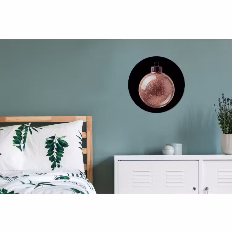 Wandcirkel - Aluminium - Kerstbal - Roségoud - Kerst — 4