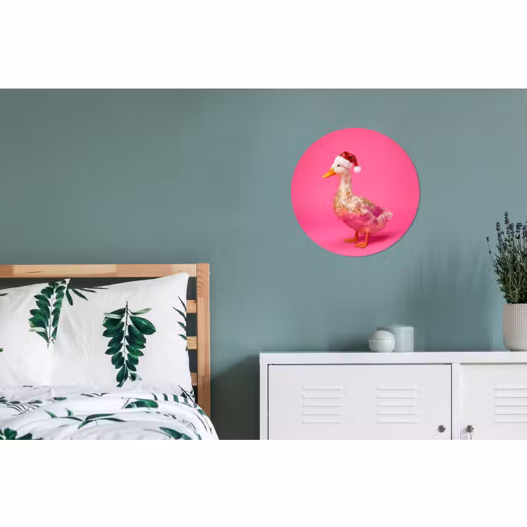 Wandcirkel - Aluminium - Vogel - Kerst - Roze — 4