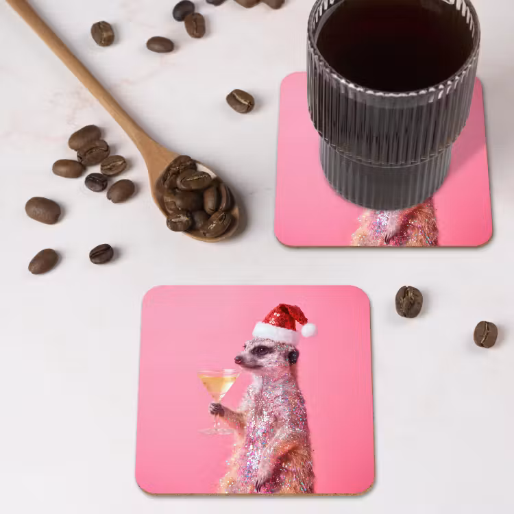 Onderzetter - Dieren - Glitter - Feest — 4