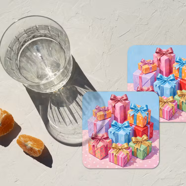 Onderzetter​ - Geschenken - Feest - Kleurrijk — 2