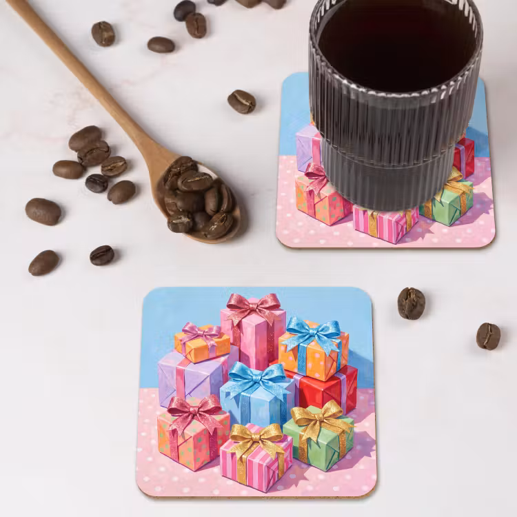 Onderzetter​ - Geschenken - Feest - Kleurrijk — 4