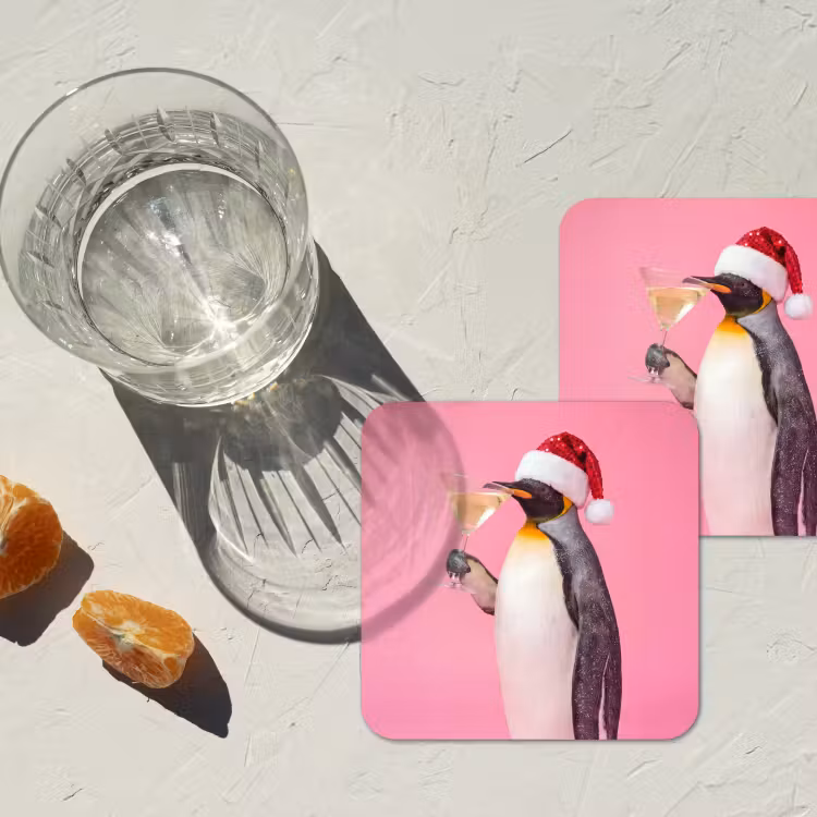 Onderzetter - Pinguïn - Kerst - Feest — 2