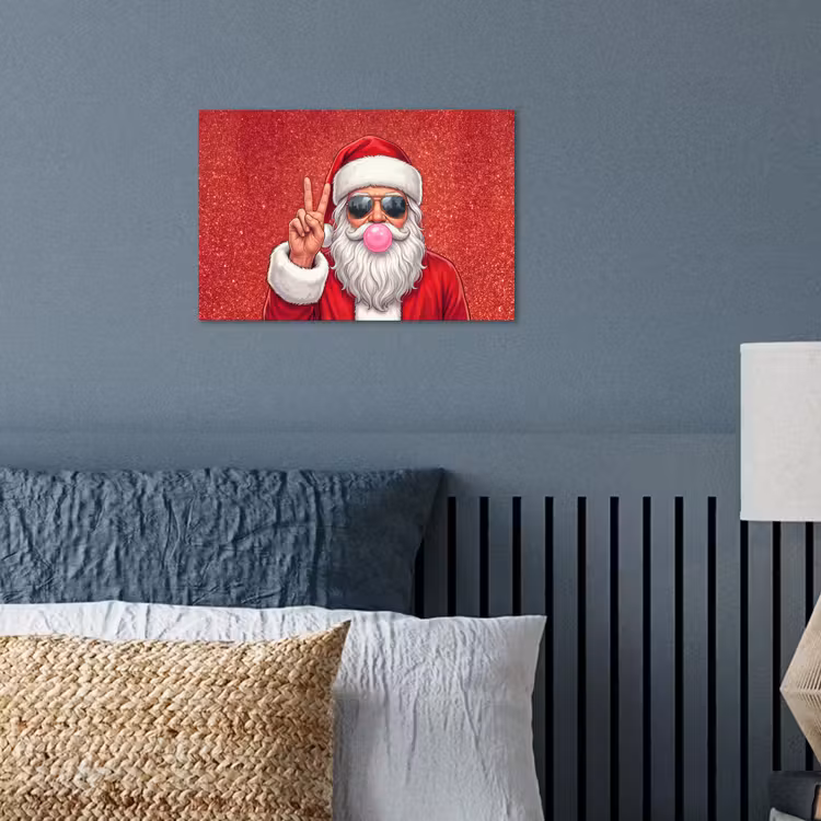 Poster - Kerstman - Zonnebril - Kerst — 3