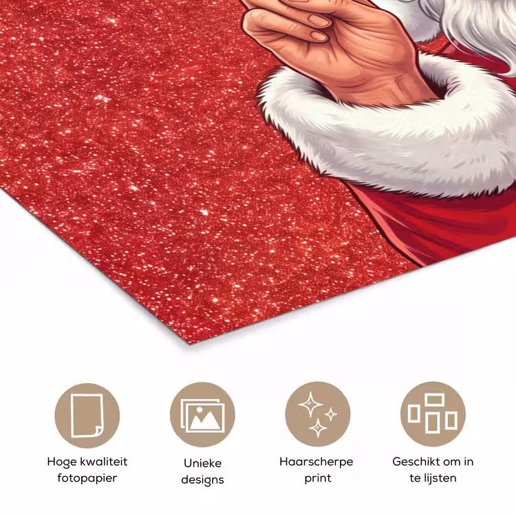 Poster - Kerstman - Zonnebril - Kerst — 5