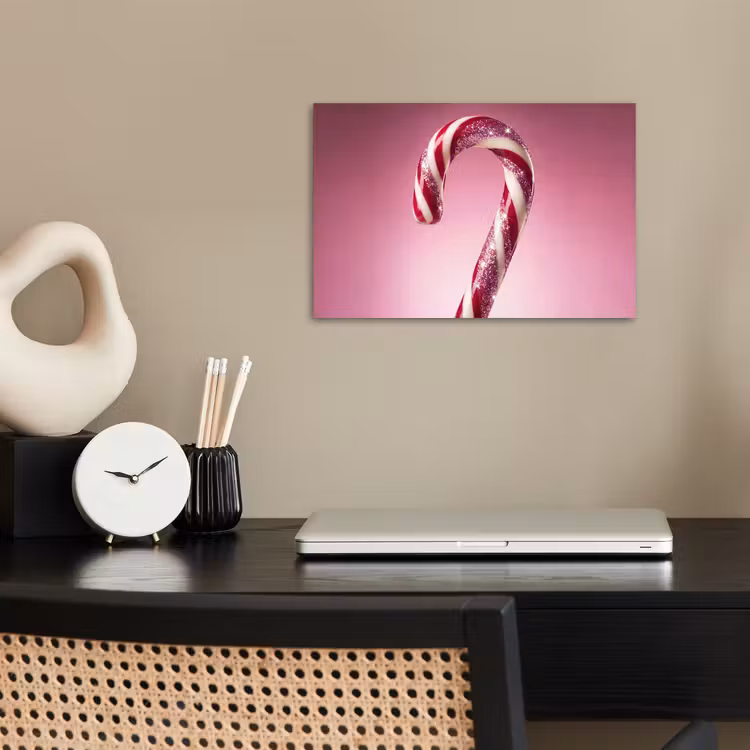 Poster - Zuurstok - Glinsterend - Roze — 2