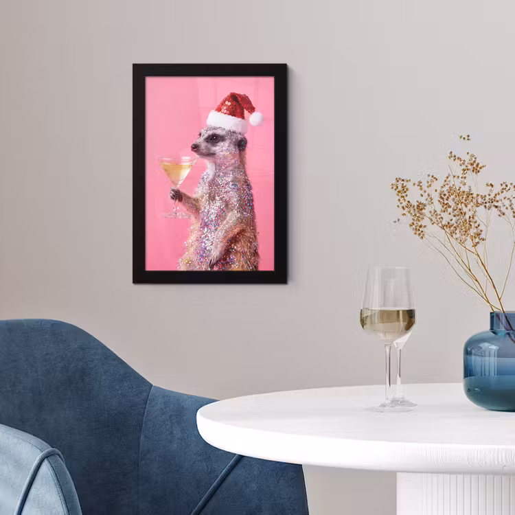 Poster met lijst - Dieren - Glitter - Feest — 4